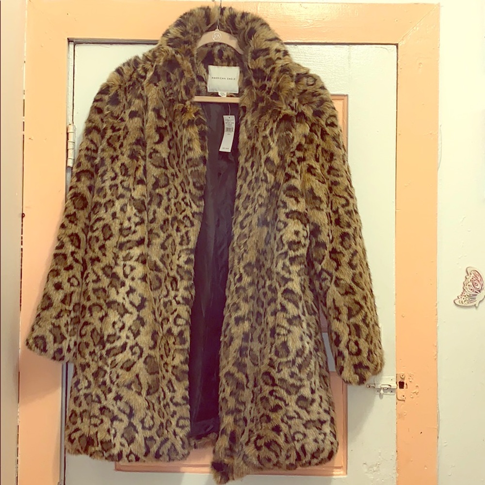 American Eagle Women’s Leopard Coat